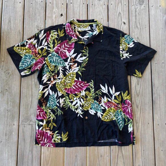 Tommy Bahama Other - Tommy Bahama Shirt Floral Flowers 100% Silk XL